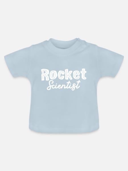 Rocket Scientist - Baby Bio-T-Shirt mit Rundhals - Hellblau