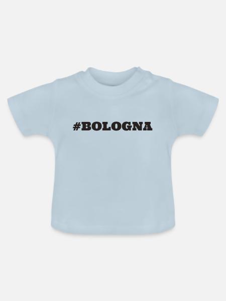 #Bologna Italien - Baby Bio-T-Shirt mit Rundhals - Hellblau