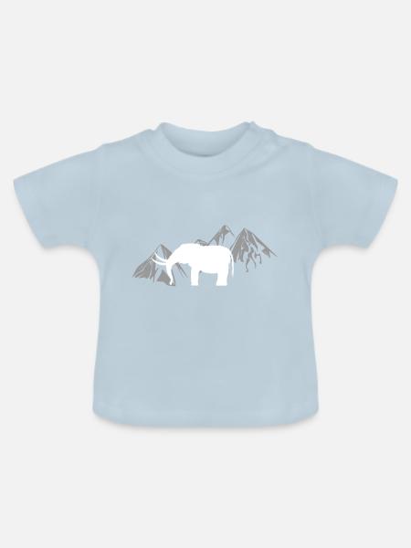Mammut - Baby Bio-T-Shirt mit Rundhals - Hellblau