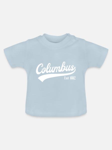 Columbus Ohio - Baby Bio-T-Shirt mit Rundhals - Hellblau