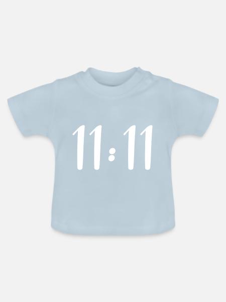 11:11 - Baby Bio-T-Shirt mit Rundhals - Hellblau