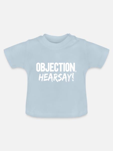 Objection Hearsay - Baby Bio-T-Shirt mit Rundhals - Hellblau