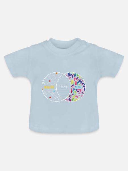 Physik Wie Magie Nur Real Geschenk - Baby Bio-T-Shirt mit Rundhals - Hellblau