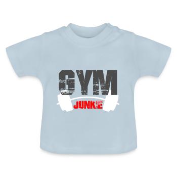 Fitness | Fitness | Fitness | Fitness | Fitness | - Baby Bio-T-Shirt mit Rundhals - Hellblau - Vorne