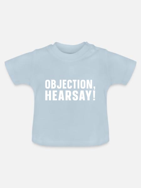 Objection Hearsay - Baby Bio-T-Shirt mit Rundhals - Hellblau
