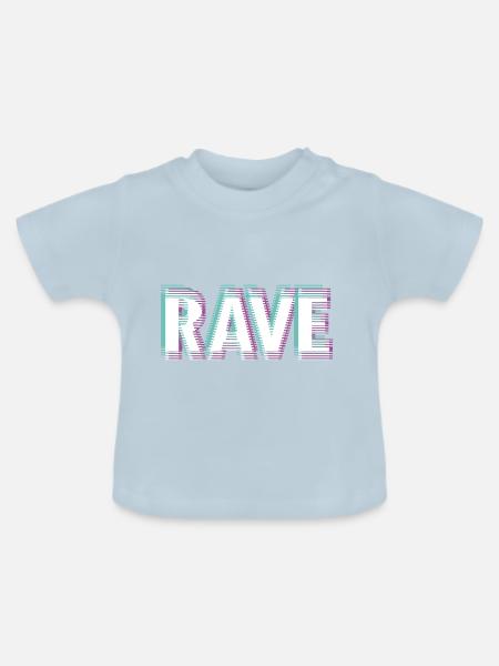 Rave - Baby Bio-T-Shirt mit Rundhals - Hellblau