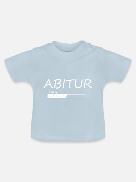 Abi loading - Baby Bio-T-Shirt mit Rundhals - Hellblau