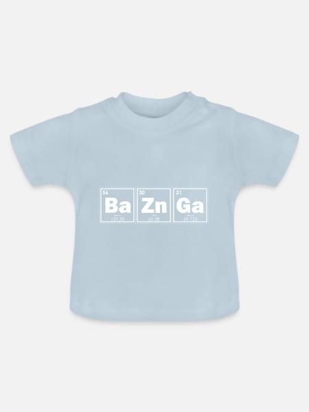 basinga - Baby Bio-T-Shirt mit Rundhals - Hellblau