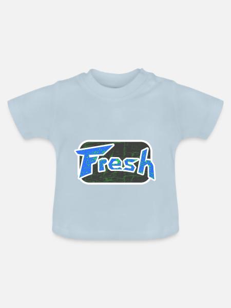 Fresh - Baby Bio-T-Shirt mit Rundhals - Hellblau