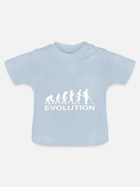 Metalldetektor Evolution - Baby Bio-T-Shirt mit Rundhals - Hellblau
