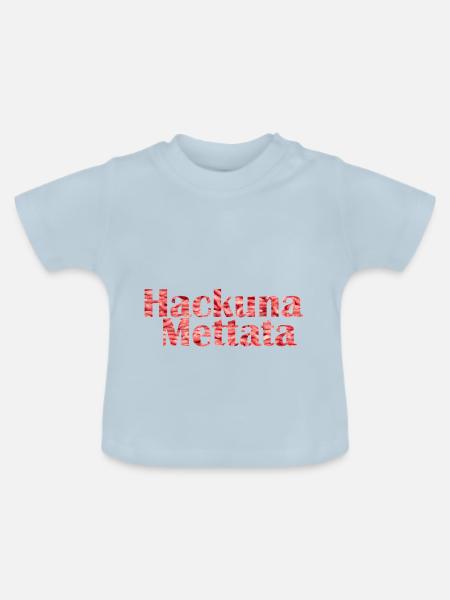Hack Mett - Baby Bio-T-Shirt mit Rundhals - Hellblau