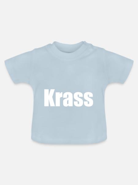 Krass - Baby Bio-T-Shirt mit Rundhals - Hellblau