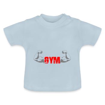 Fitness | Fitness | Fitness | Fitness | Fitness - Baby Bio-T-Shirt mit Rundhals - Hellblau - Vorne