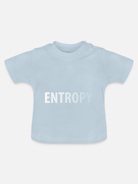 Entropie passiert Geschenk - Baby Bio-T-Shirt mit Rundhals - Hellblau
