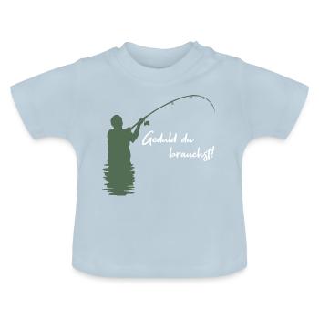 Angler - Baby Bio-T-Shirt mit Rundhals - Hellblau - Vorne