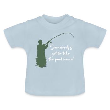 Angler - Baby Bio-T-Shirt mit Rundhals - Hellblau - Vorne