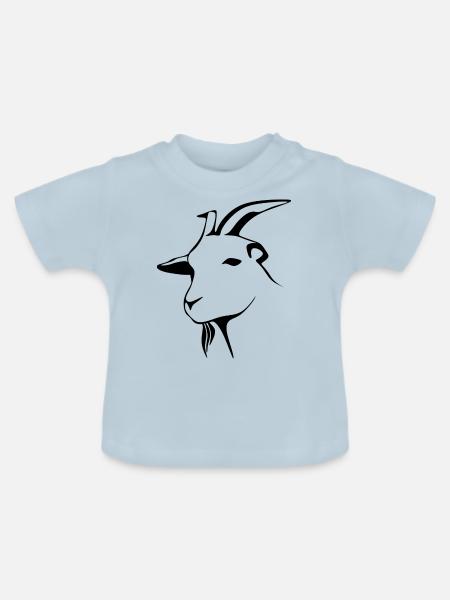 goat9 - Baby Bio-T-Shirt mit Rundhals - Hellblau