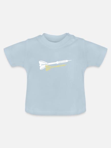 darts dartpfeil - Baby Bio-T-Shirt mit Rundhals - Hellblau
