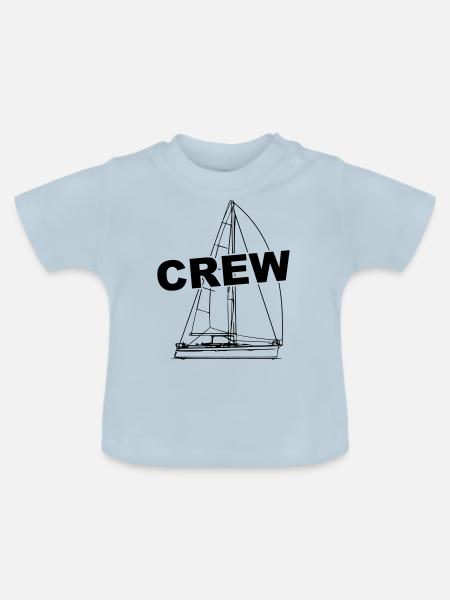 Yacht Crew - Baby Bio-T-Shirt mit Rundhals - Hellblau