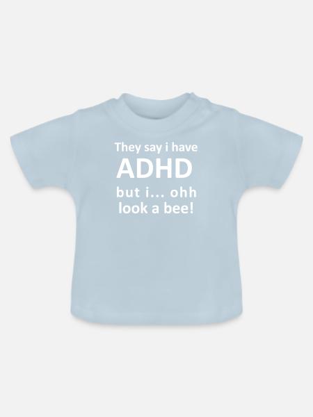 ADHS - Baby Bio-T-Shirt mit Rundhals - Hellblau