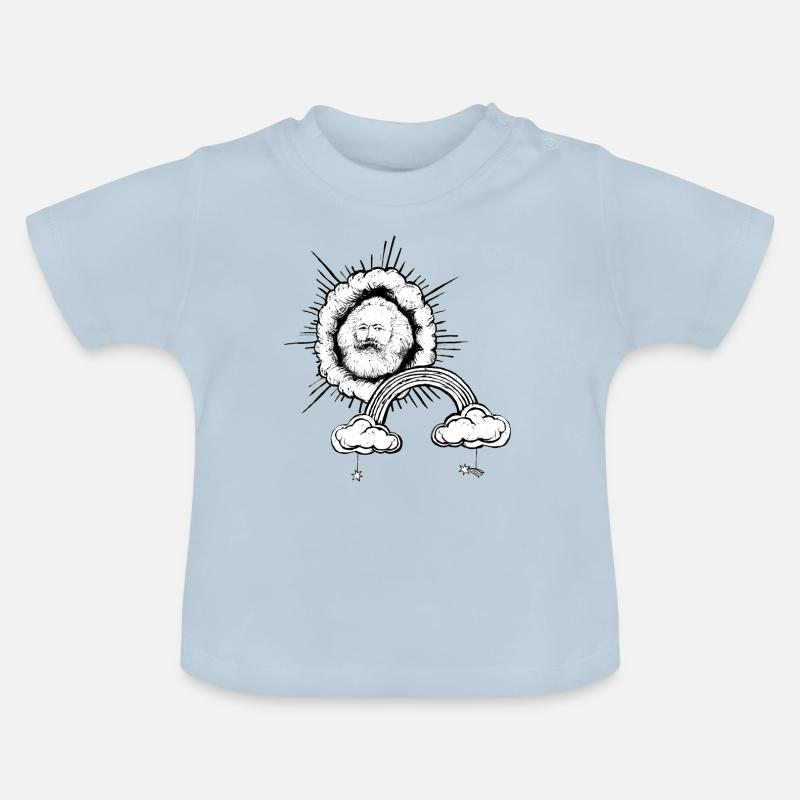 Karl Marx - T-shirt bio col rond Bébé - bleu clair