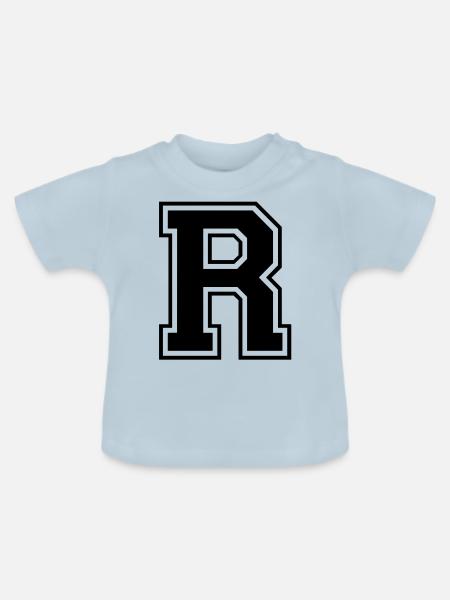 r - Baby Bio-T-Shirt mit Rundhals - Hellblau