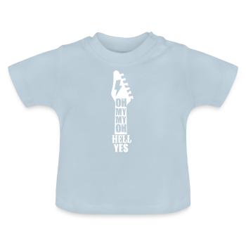Rock Musik - Baby Bio-T-Shirt mit Rundhals - Hellblau - Vorne