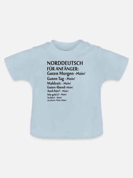 Bremen Deutschland Stadt Motiv Geschenk - Baby Bio-T-Shirt mit Rundhals - Hellblau