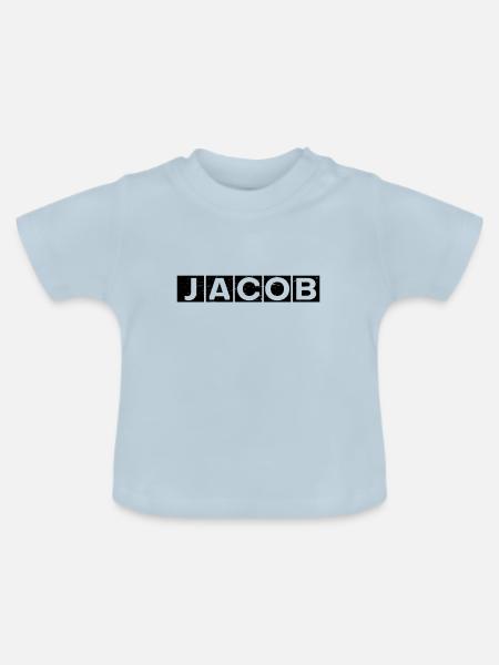 Jacob - Baby Bio-T-Shirt mit Rundhals - Hellblau