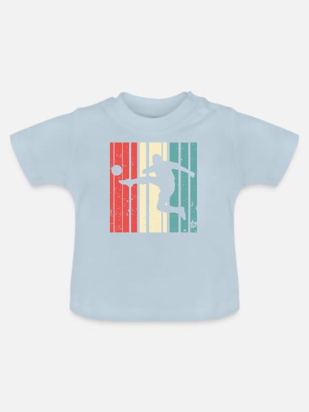 Fußball - Baby Bio-T-Shirt mit Rundhals - Hellblau