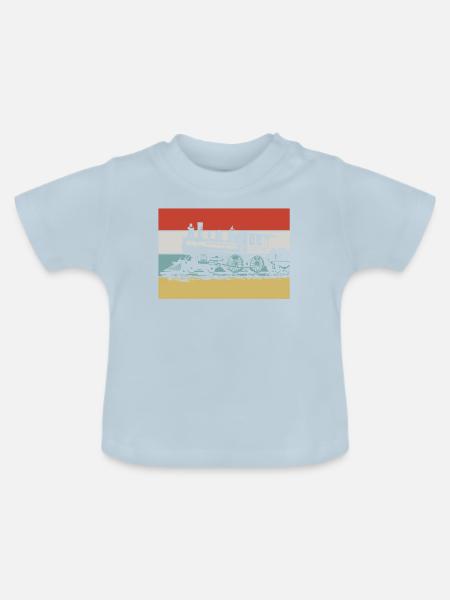 Lok - Baby Bio-T-Shirt mit Rundhals - Hellblau