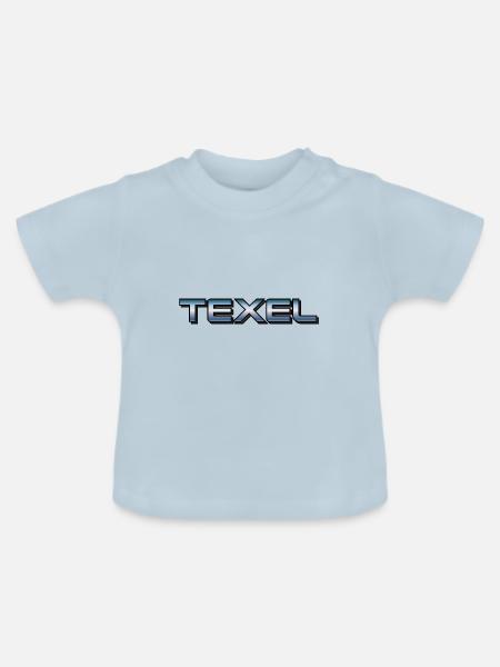 Texel T-Shirt - Baby Bio-T-Shirt mit Rundhals - Hellblau