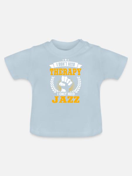 Jazz - Baby Bio-T-Shirt mit Rundhals - Hellblau