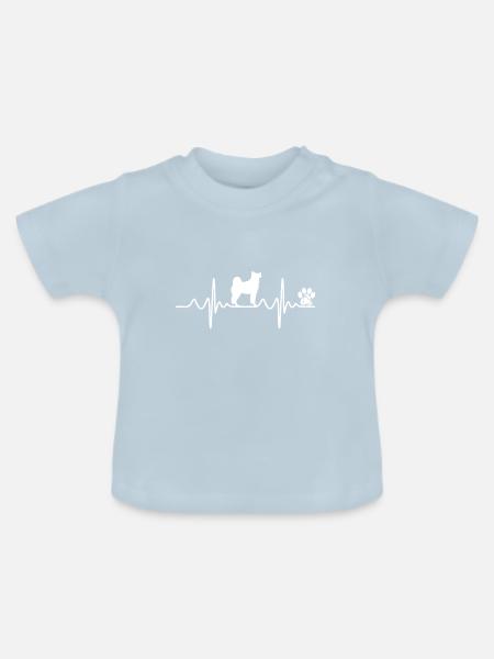 Husky - Baby Bio-T-Shirt mit Rundhals - Hellblau
