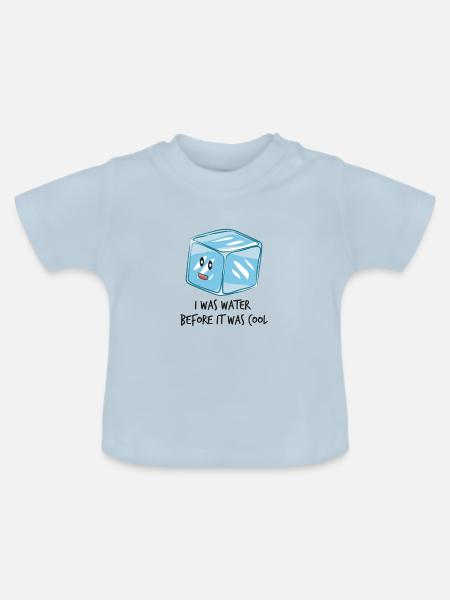 Water - Baby Bio-T-Shirt mit Rundhals - Hellblau