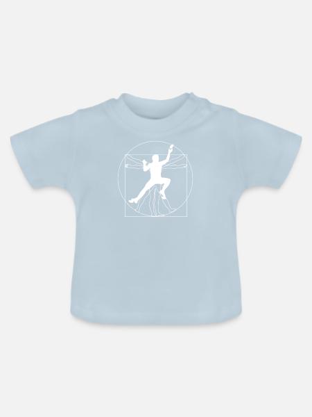 Boulderer - witziges Tshirt - Baby Bio-T-Shirt mit Rundhals - Hellblau