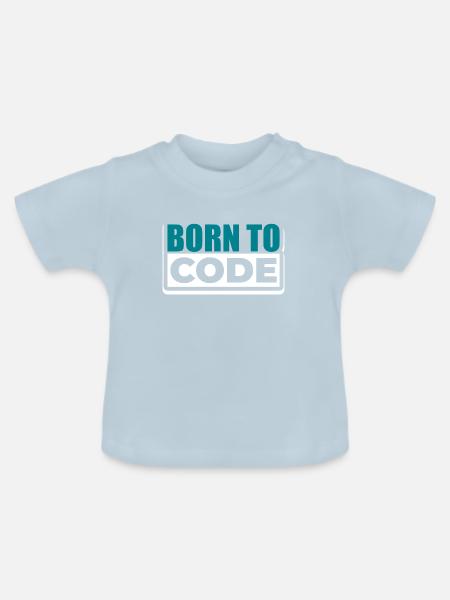 Programmierer - Baby Bio-T-Shirt mit Rundhals - Hellblau