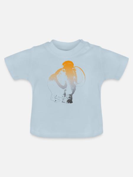 Mammut - Baby Bio-T-Shirt mit Rundhals - Hellblau