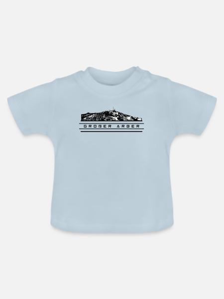 Großer Arber - Baby Bio-T-Shirt mit Rundhals - Hellblau