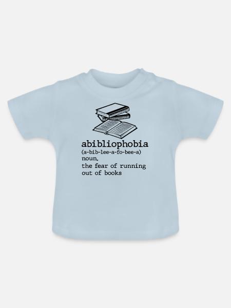 abibliophobia - Baby Bio-T-Shirt mit Rundhals - Hellblau