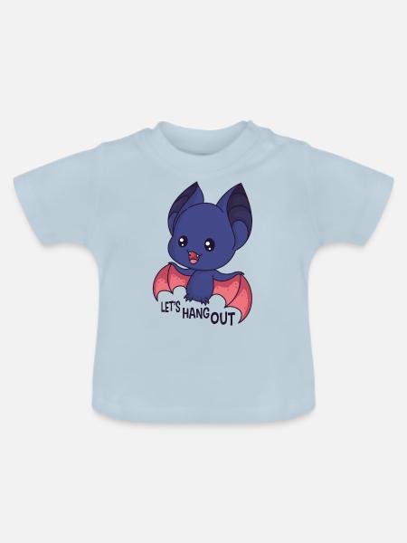 Hang Out - Baby Bio-T-Shirt mit Rundhals - Hellblau