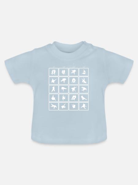 Judo - Baby Bio-T-Shirt mit Rundhals - Hellblau