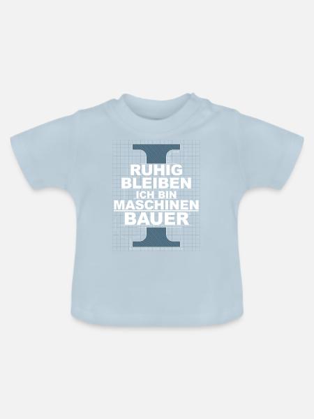 Maschinenbauer Student - Baby Bio-T-Shirt mit Rundhals - Hellblau