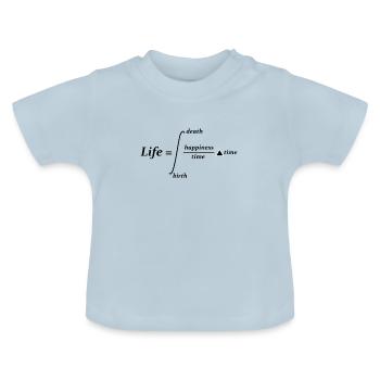 Wissenschaft Mathematik Physik Witz Wortspiel Geschenk - Baby Bio-T-Shirt mit Rundhals - Hellblau - Vorne