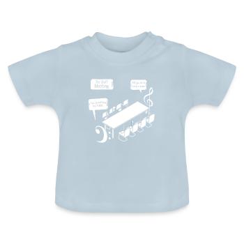 Klassische Musik Geschenkidee - Baby Bio-T-Shirt mit Rundhals - Hellblau - Vorne