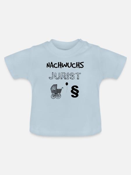 Nachwuchs Jurist Geschenk Geburt Baby Kind - Baby Bio-T-Shirt mit Rundhals - Hellblau