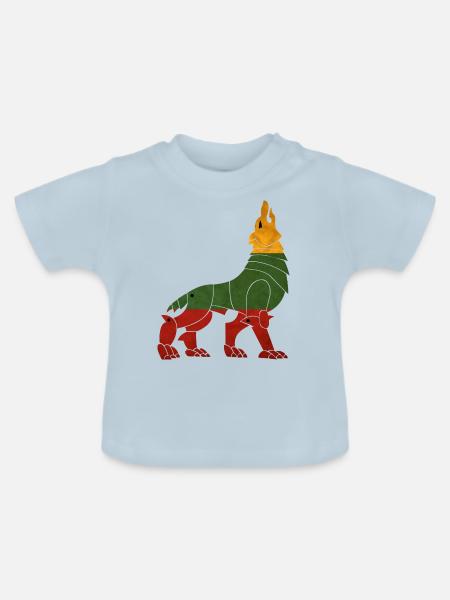 Lietuva Iron Wolf - Baby Bio-T-Shirt mit Rundhals - Hellblau