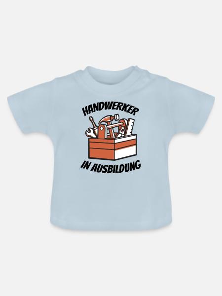 Handwerker Lehrling Azubi Stift Geschenk Handwerk - Baby Bio-T-Shirt mit Rundhals - Hellblau