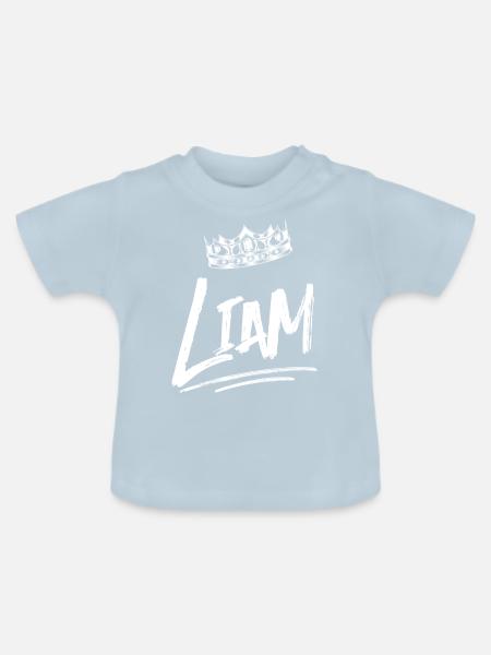 Liam - Baby Bio-T-Shirt mit Rundhals - Hellblau