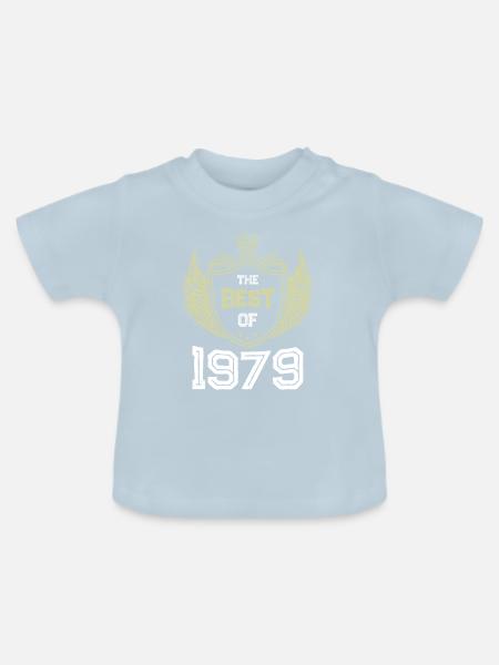 1979 best of - Baby Bio-T-Shirt mit Rundhals - Hellblau